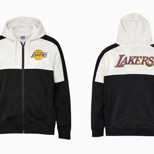 NBA Lakers Black and White Hoodie
